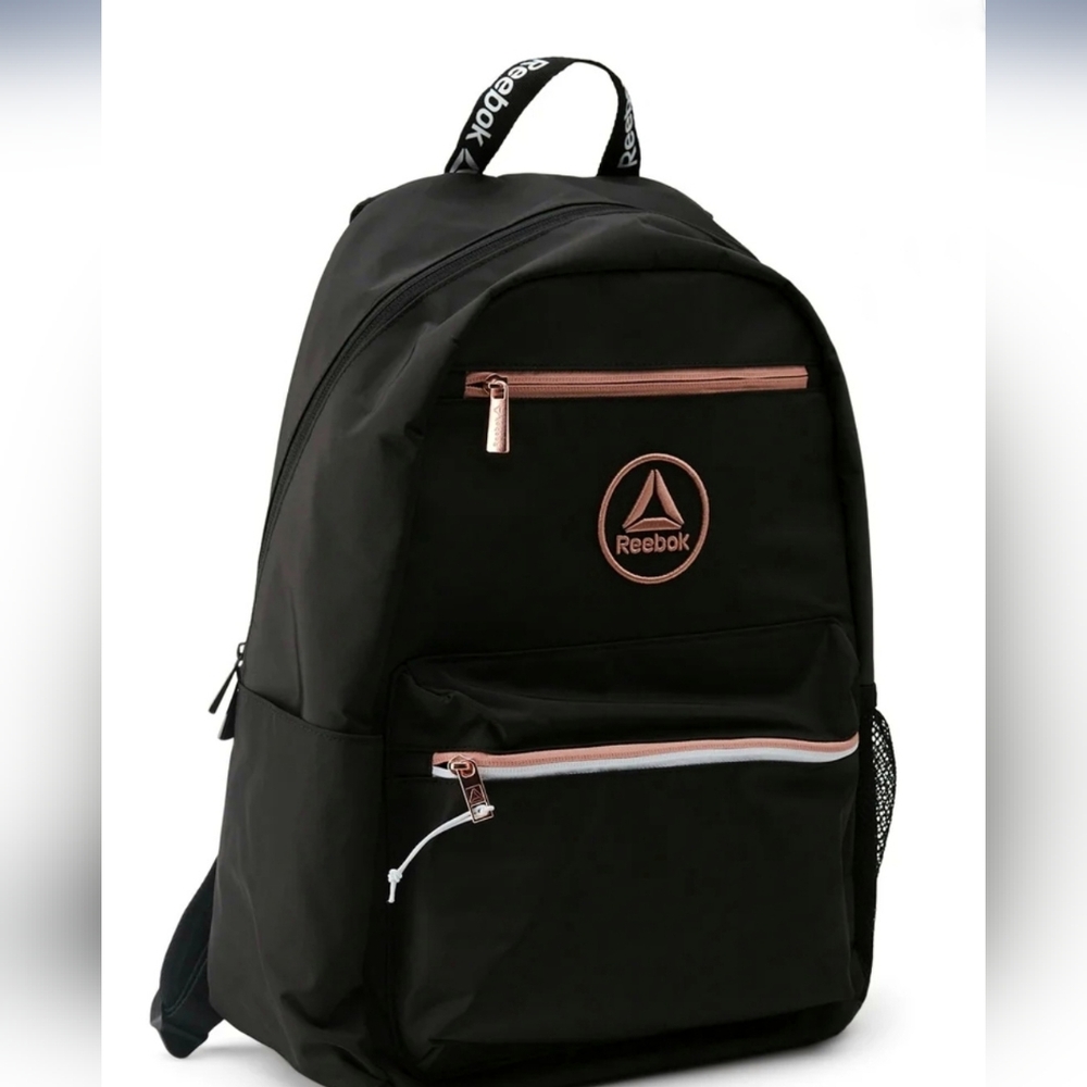 Reebok Black Backpack with Rose Gold Accents - Picture 3 of 5
